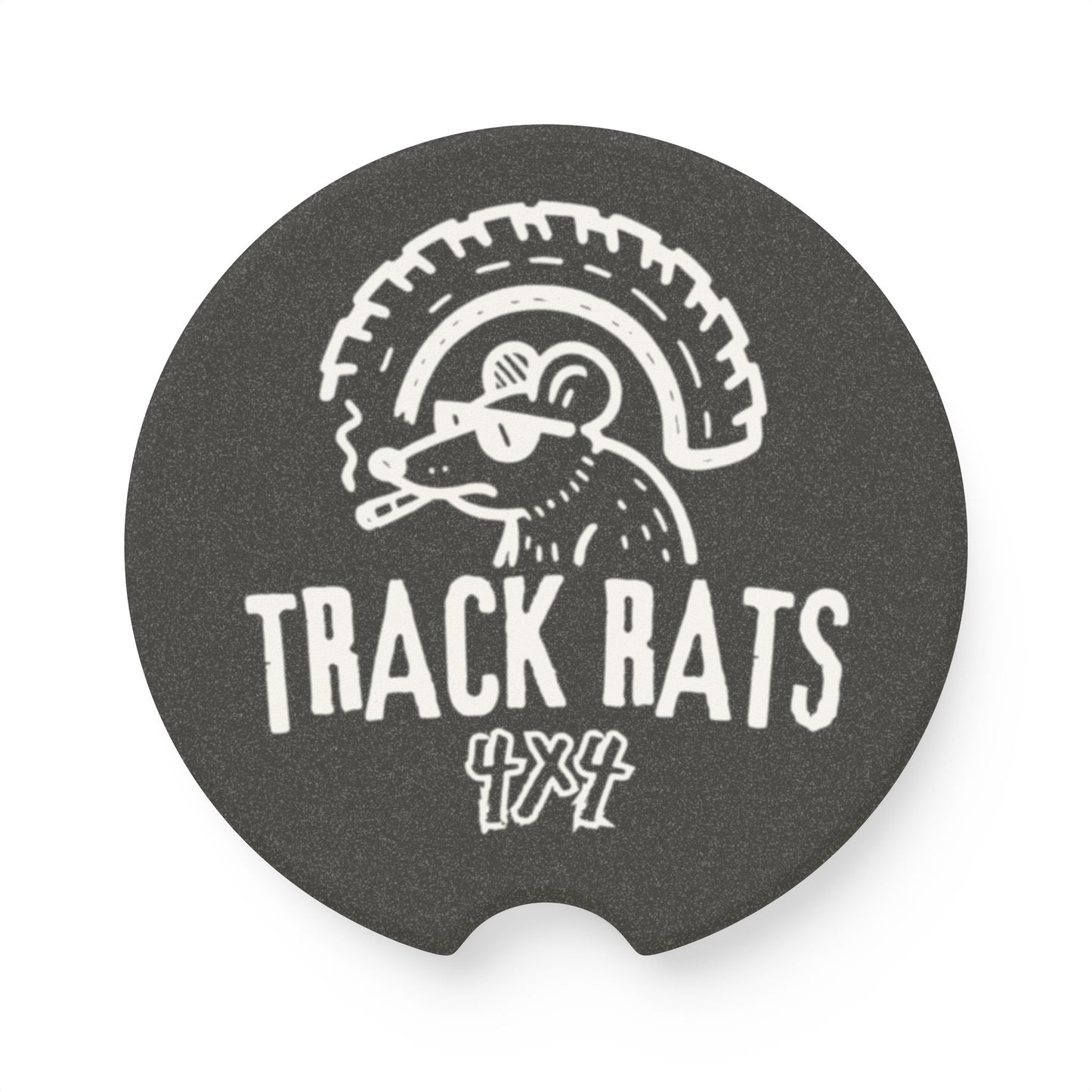 Track Rats 4x4 Car Coasters (black)