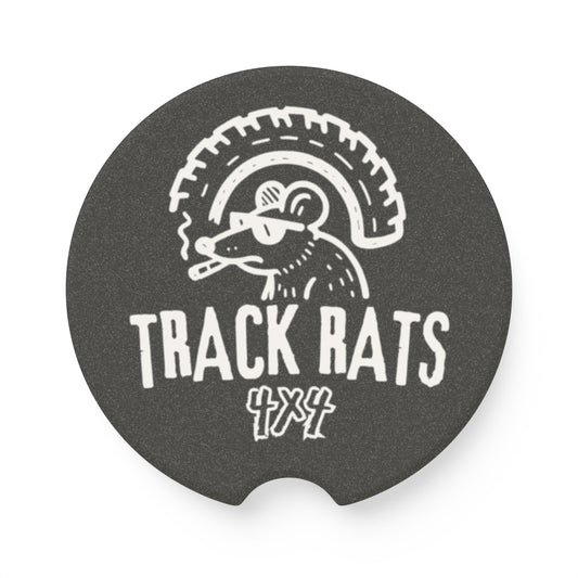 Track Rats 4x4 Car Coasters (black)