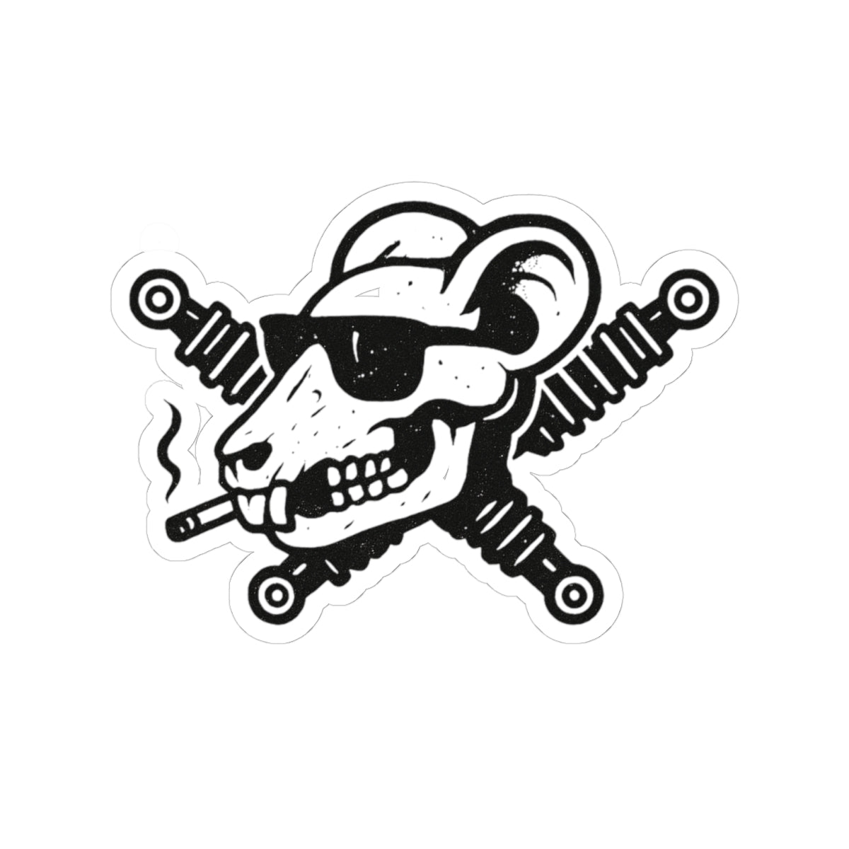 Track Rats 4x4 Skull Shocks Sticker 💀