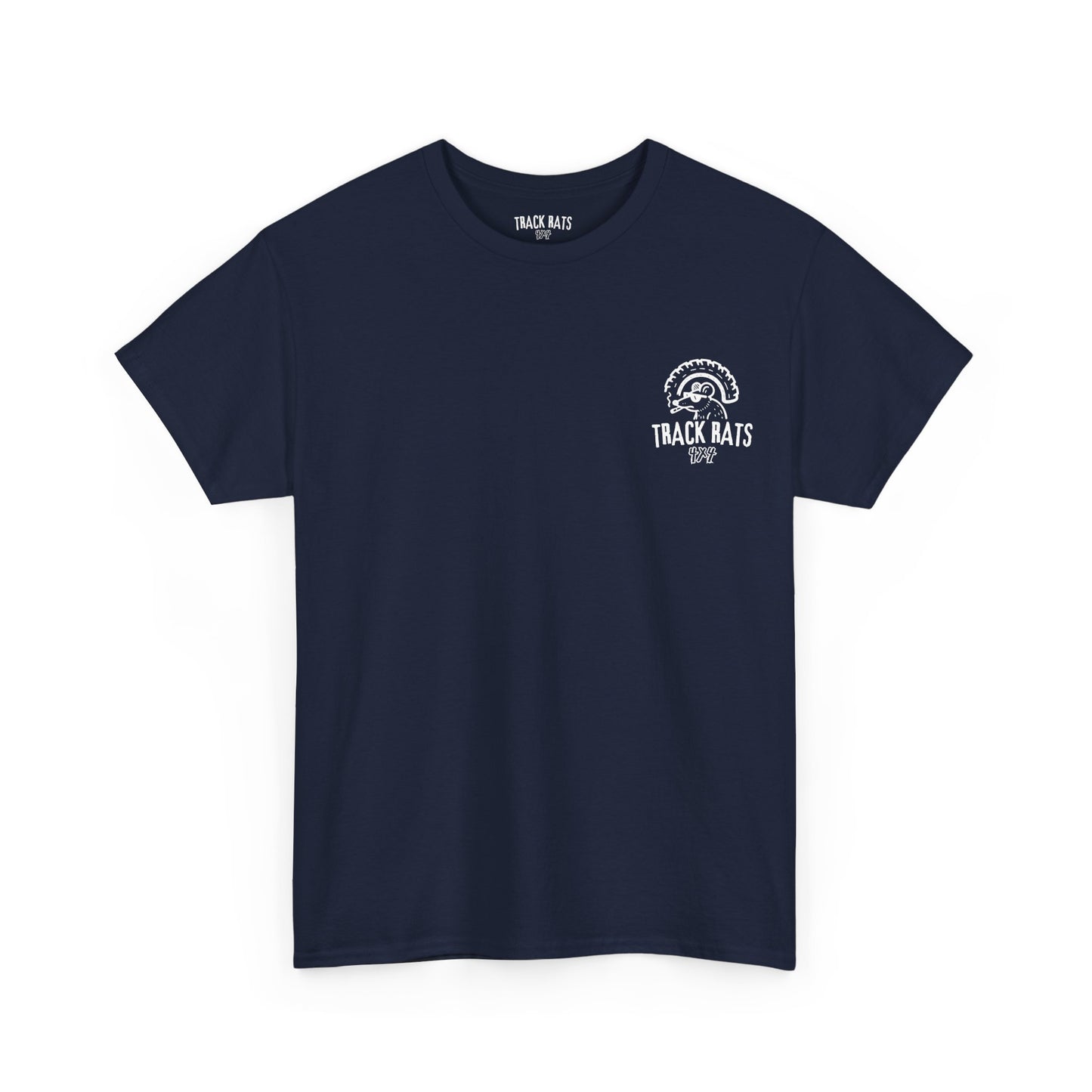 Track Rats 4x4 “off road or off ya head” (white logo) t-shirt