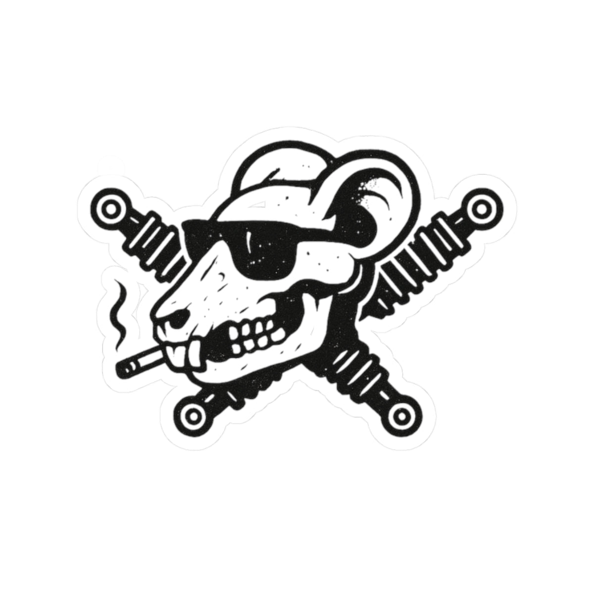 Track Rats 4x4 Skull Shocks Sticker 💀