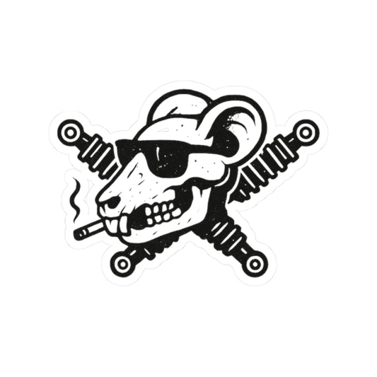 Track Rats 4x4 Skull Shocks Sticker 💀