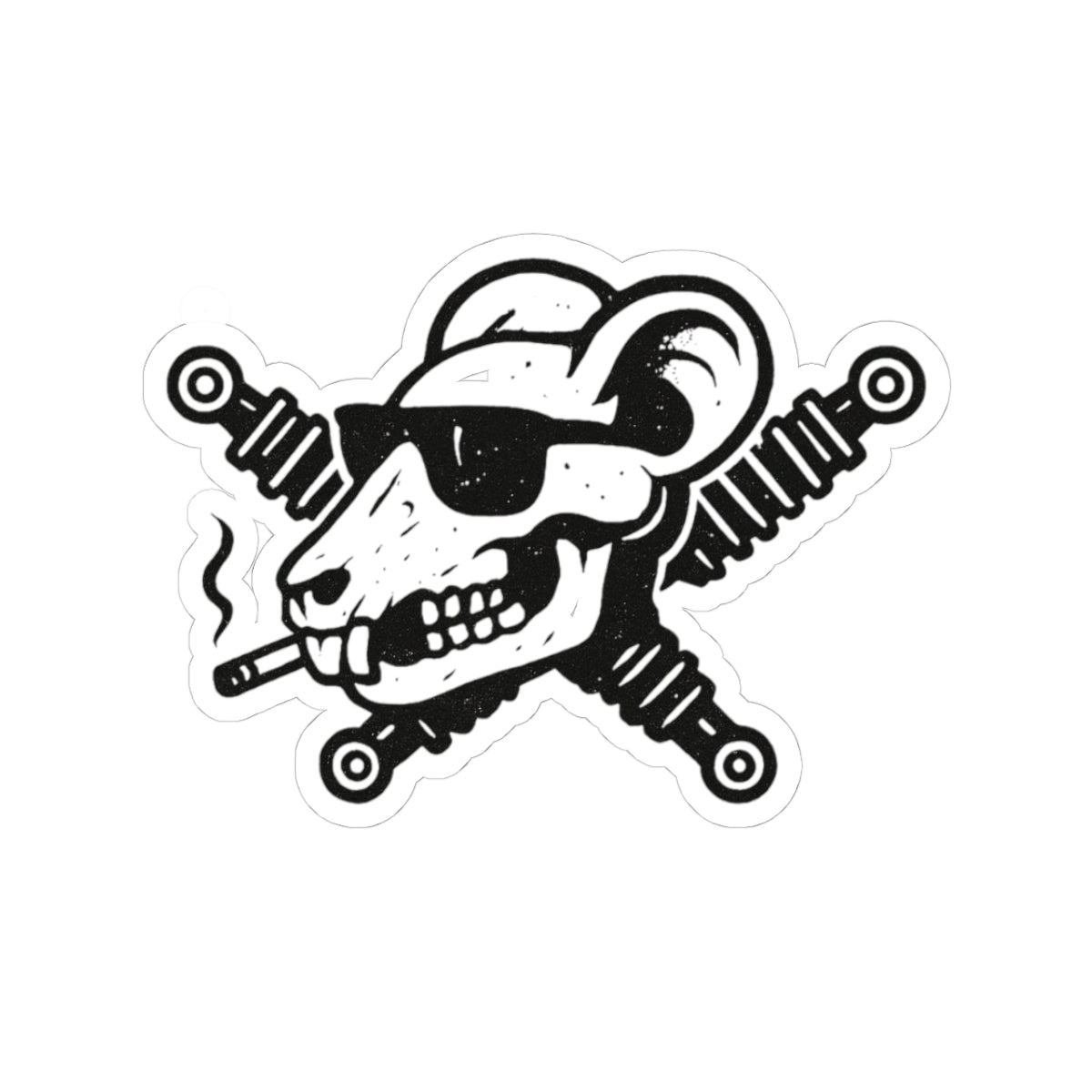 Track Rats 4x4 Skull Shocks Sticker 💀