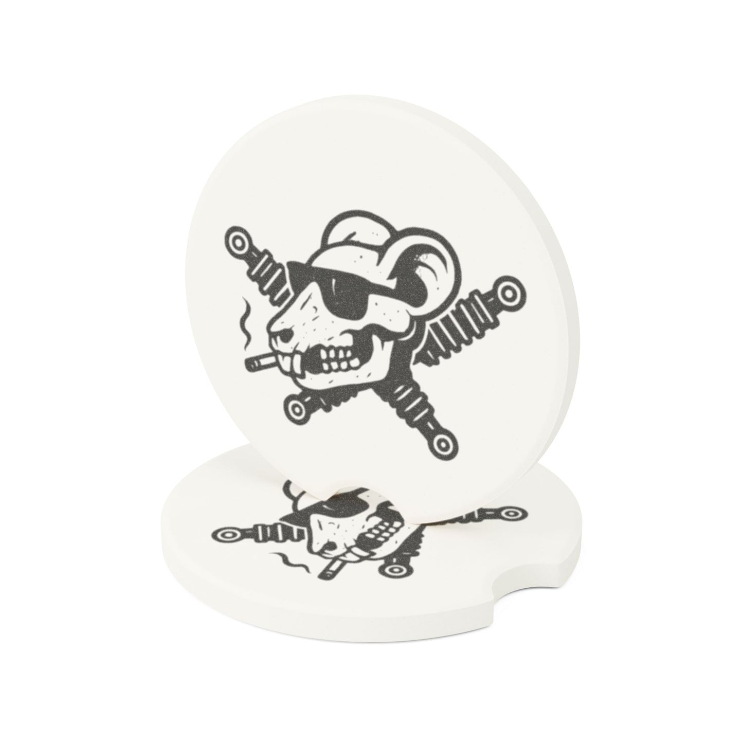 Track Rats 4x4 Skull Shocks Car Coasters