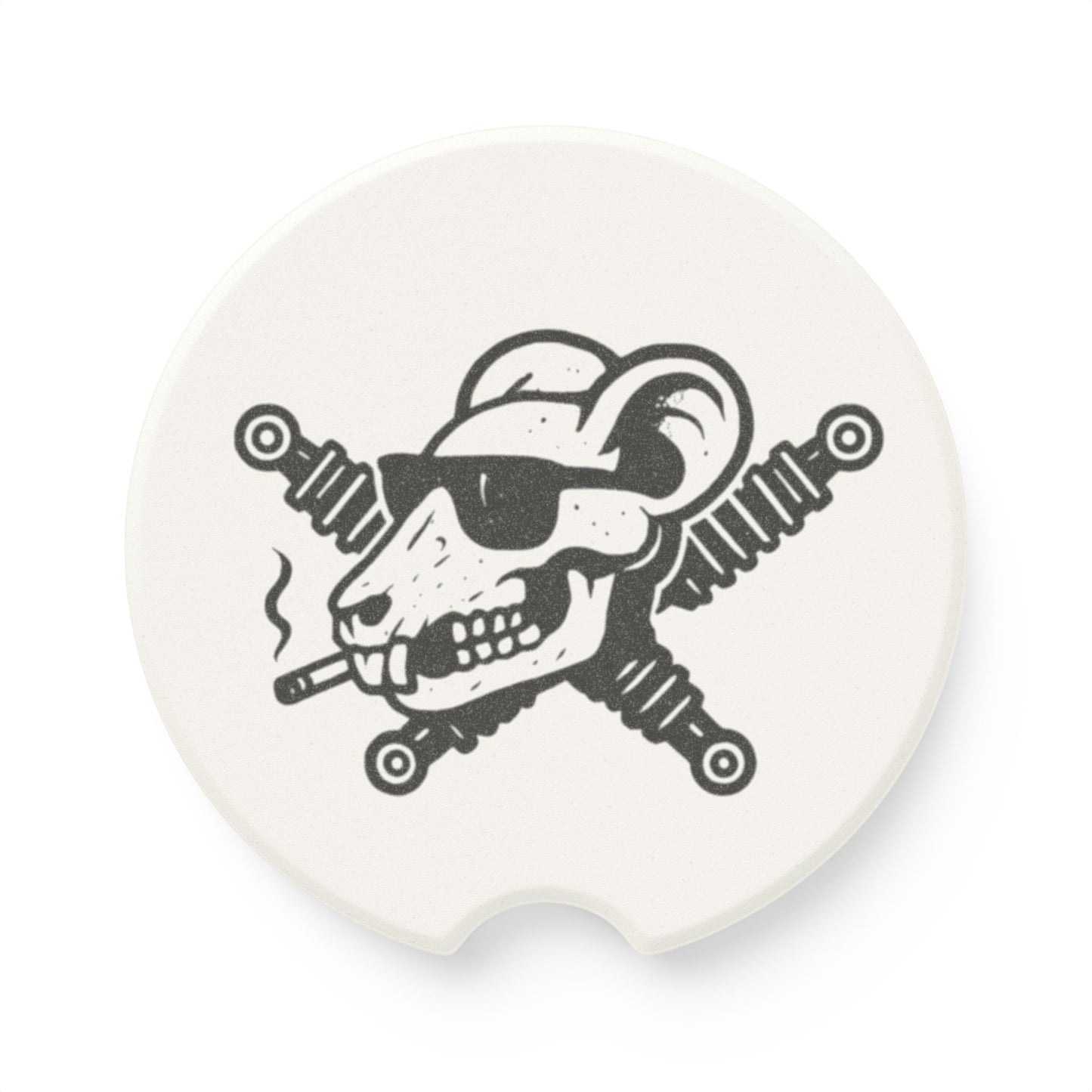 Track Rats 4x4 Skull Shocks Car Coasters