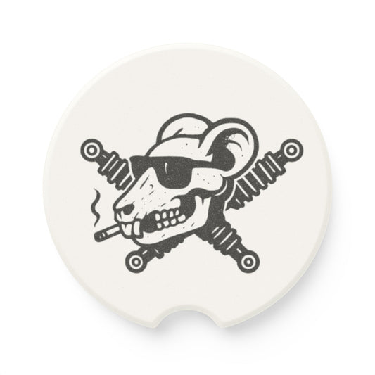 Track Rats 4x4 Skull Shocks Car Coasters